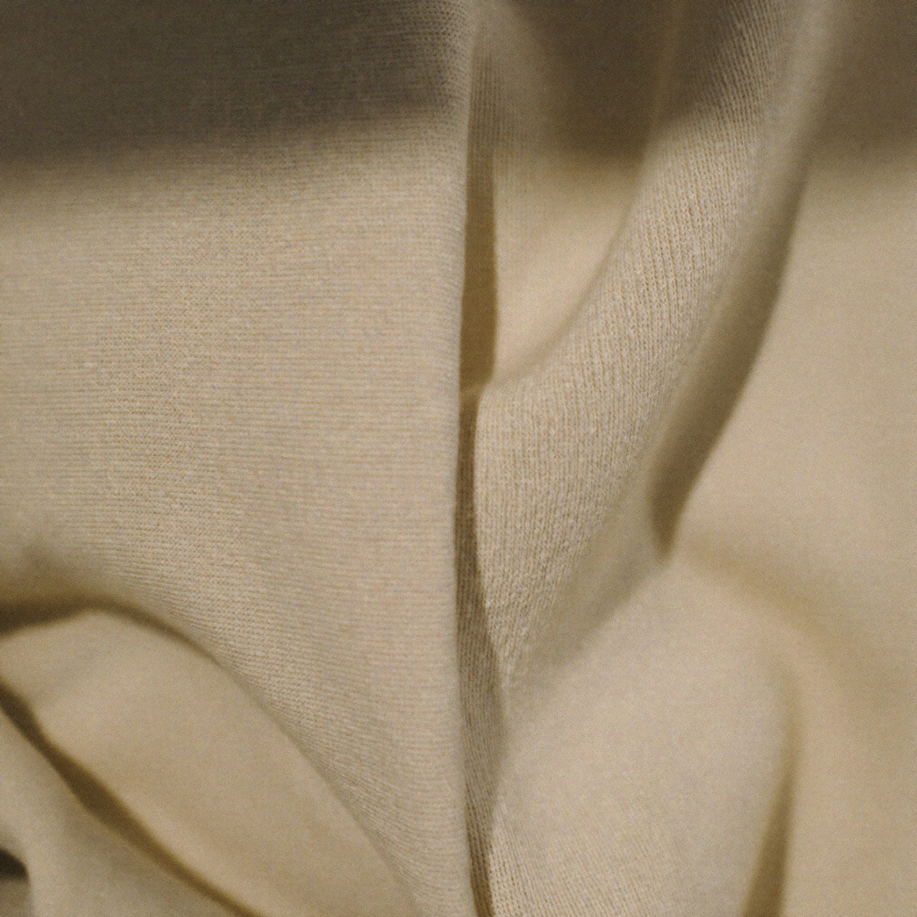 Macro photograph of the 420 GSM cotton jersey knit
